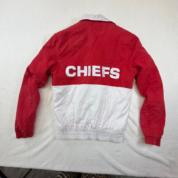 New Era Women's Kansas City Chiefs Red/White Jacket Sz S Unisex NFL Taylor Swift - Picture 10 of 12
